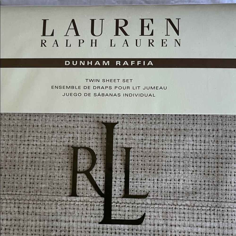 Ralph Lauren Dunham Raffia Sheet Set